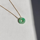 A-Grade Natural Moss On Snow Jadeite Bagel Piece No. 172655