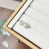Icy A-Grade Natural Jadeite Donut Stud Earrings No. 180902