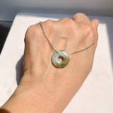A-Grade Natural Tri-Colour Jadeite Bagel Piece No. 172656