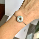A-Grade Natural Tri-Colour Jadeite Bagel Piece No. 172656