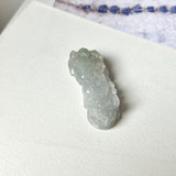 A-Grade Light Lavender Green Jadeite Pixiu No.172476