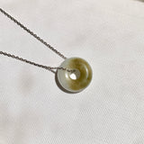 A-Grade Natural Tri-Colour Jadeite Bagel Piece No. 172657