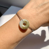 A-Grade Natural Tri-Colour Jadeite Bagel Piece No. 172657
