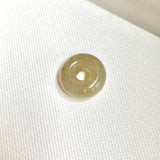 A-Grade Natural Light Brown Jadeite Bagel Piece No. 172658