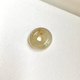 A-Grade Natural Light Brown Jadeite Bagel Piece No. 172658