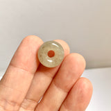 A-Grade Natural Light Brown Jadeite Bagel Piece No. 172658
