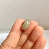 A-Grade Natural Light Brown Jadeite Bagel Piece No. 172658
