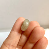 A-Grade Natural Light Brown Jadeite Bagel Piece No. 172658