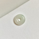 A-Grade Natural White Jadeite Bagel Piece No. 172661