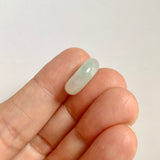 A-Grade Natural White Jadeite Bagel Piece No. 172661