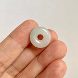 A-Grade Natural White Jadeite Bagel Piece No. 172661