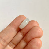 A-Grade Natural White Jadeite Bagel Piece No. 172661