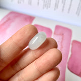 A-Grade Natural White Jadeite Donut No.171224