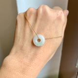 A-Grade Natural White Jadeite Bagel Piece No. 172661