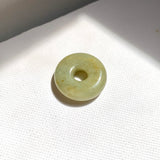 A-Grade Natural Yellowish Green Jadeite Bagel Piece No. 172663