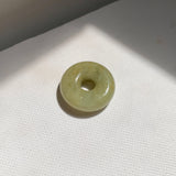 A-Grade Natural Yellowish Green Jadeite Bagel Piece No. 172663