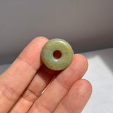 A-Grade Natural Yellowish Green Jadeite Bagel Piece No. 172663