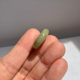 A-Grade Natural Yellowish Green Jadeite Bagel Piece No. 172663