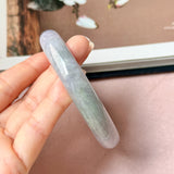 62.4mm A-Grade Lavender Green Jadeite Modern Round Bangle No.152131