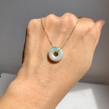 A-Grade Natural Tri-Colour Jadeite Bagel Piece No. 172665