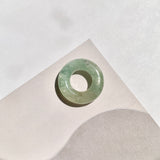 A-Grade Natural Bluish Floral Jadeite Bagel Piece No. 172668