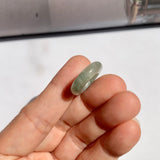 A-Grade Natural Bluish Floral Jadeite Bagel Piece No. 172668