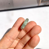 A-Grade Natural Bluish Floral Jadeite Bagel Piece No. 172668