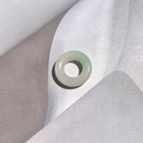 A-Grade Natural White Jadeite Bagel Piece No. 172669