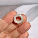 A-Grade Natural White Jadeite Bagel Piece No. 172669
