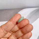 A-Grade Natural White Jadeite Bagel Piece No. 172669