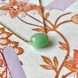 A-Grade Natural Moss On Snow Jadeite Barrel Pendant No.172253