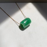 SOLD OUT: A-Grade Natural Imperial Green Jadeite Barrel No. 172676