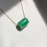 SOLD OUT: A-Grade Natural Imperial Green Jadeite Barrel No. 172676