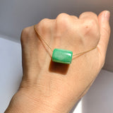 SOLD OUT: A-Grade Natural Imperial Green Jadeite Barrel No. 172676