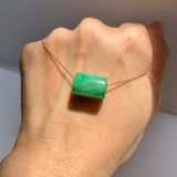 SOLD OUT: A-Grade Natural Imperial Green Jadeite Barrel No. 172676