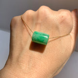 SOLD OUT: A-Grade Natural Imperial Green Jadeite Barrel No. 172676