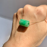 SOLD OUT: A-Grade Natural Imperial Green Jadeite Barrel No. 172676