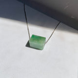 A-Grade Natural Green Jadeite Barrel No. 172601