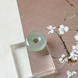 Icy A-Grade Natural Blue Green Jadeite Donut No.172789