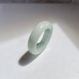 17mm A-Grade Natural Floral Jadeite Ring Band No.162520