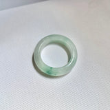17mm A-Grade Natural Floral Jadeite Ring Band No.162520