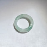 17mm A-Grade Natural Floral Jadeite Ring Band No.162520