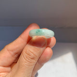 17mm A-Grade Natural Floral Jadeite Ring Band No.162520