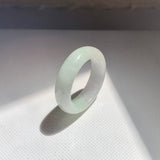 17.9mm A-Grade Natural Lavender Green Jadeite Ring Band No.162521