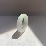 17.9mm A-Grade Natural Lavender Green Jadeite Ring Band No.162521