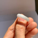 17.9mm A-Grade Natural Lavender Green Jadeite Ring Band No.162521