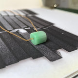 A-Grade Natural Moss On Snow Jadeite Square Barrel No.172251