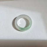 16.3mm A-Grade Natural Lavender Green Jadeite Ring Band No.162522
