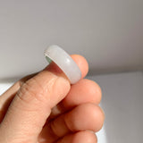 16.3mm A-Grade Natural Lavender Green Jadeite Ring Band No.162522
