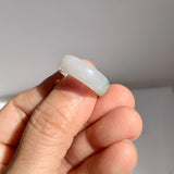 16.3mm A-Grade Natural Lavender Green Jadeite Ring Band No.162522
